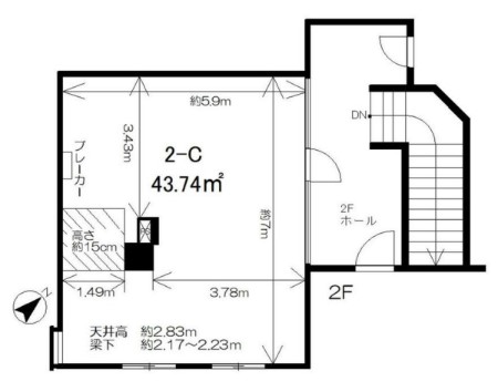 大田区鵜の木ビル2階
