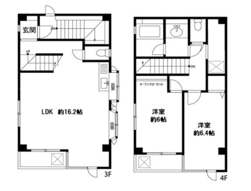 足立区江北ビル3.4階