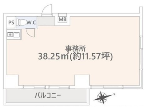 新宿区戸山ビル2階