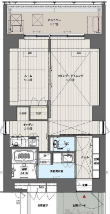 墨田区立川マンション 2階