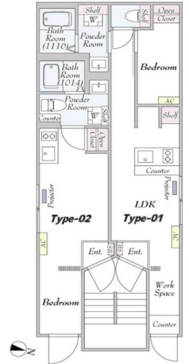 荒川区西日暮里マンション 5階