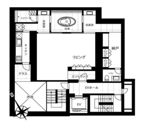 渋谷区恵比寿マンション地下2階