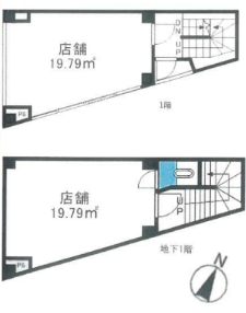 北区滝野川ビル 1階・地下1階