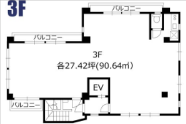 新宿区高田馬場ビル 3階