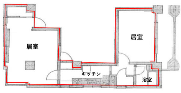 新宿区高田馬場マンション 3階