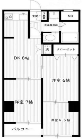 豊島区池袋マンション 3階