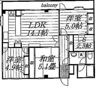 葛飾区東新小岩マンション 4階
