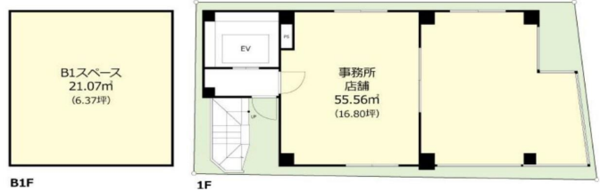 台東区東上野ビル 地下1階・1階