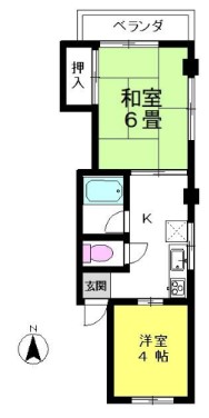 足立区千住大川町アパート 1階