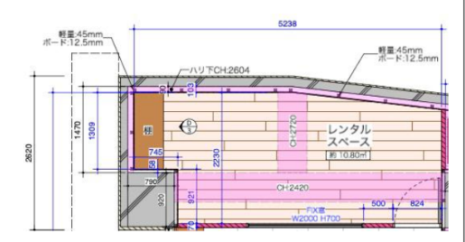 渋谷区代々木店舗1階