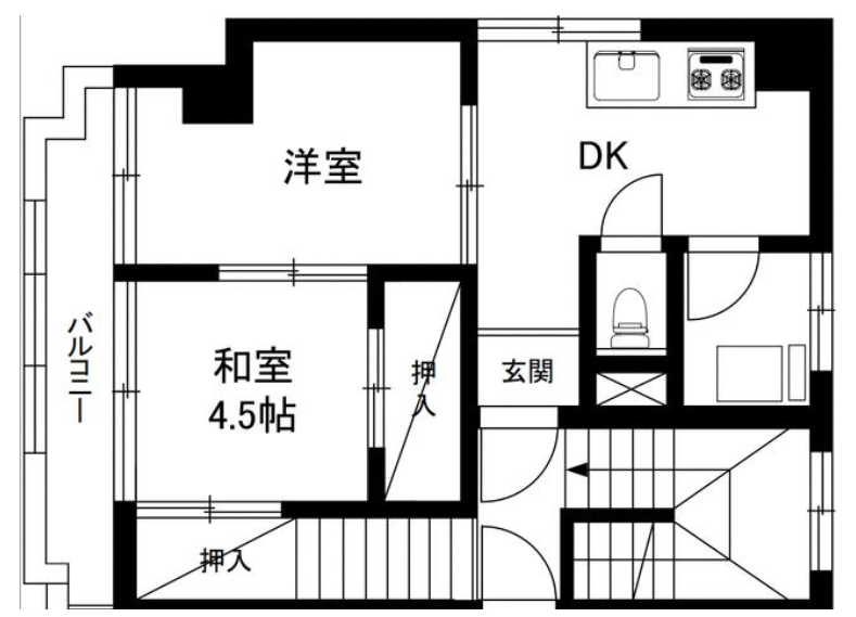 荒川区東日暮里大楼4层