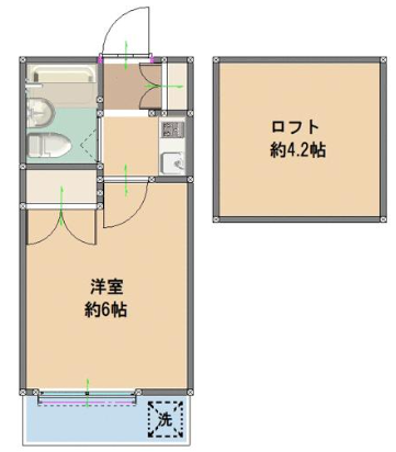 板橋区中台公寓2层