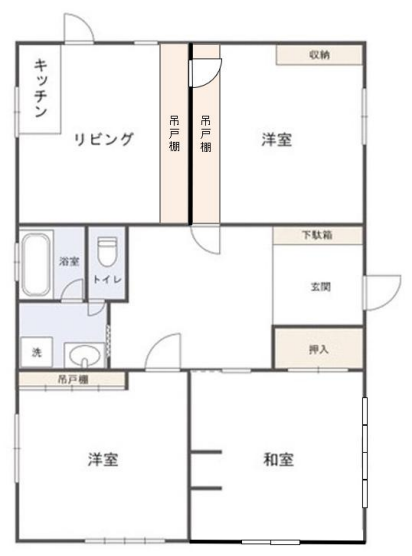 葛飾区立石公寓2层