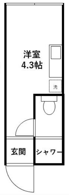 新宿区新宿公寓1层