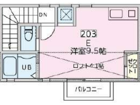新宿区北新宿マンション2階