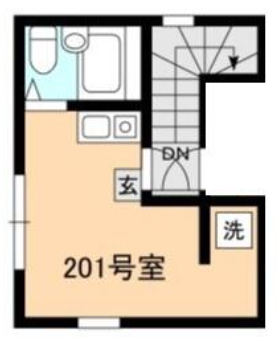 新宿区若松町アパート2階