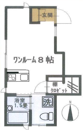足立区アパート1階