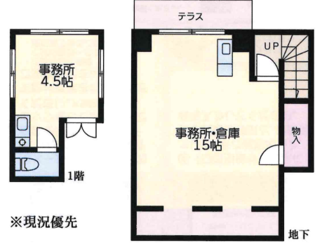 東京都台東区ビル1階