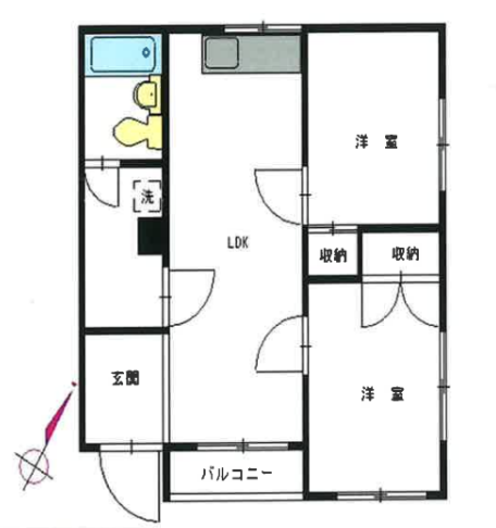 港区元麻布マンション 2階